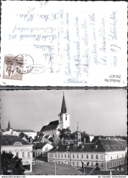 291477,Hollabrunn Teilansicht Kirche Rathaus