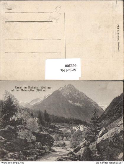 665200,Ranalt im Stubaital mit der Maierspitze Neustift im Stubaital