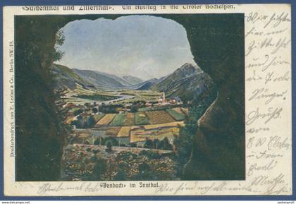 Jenbach im Inntal Tiroler Hochalpen, gelaufen 1902 (AK1275)