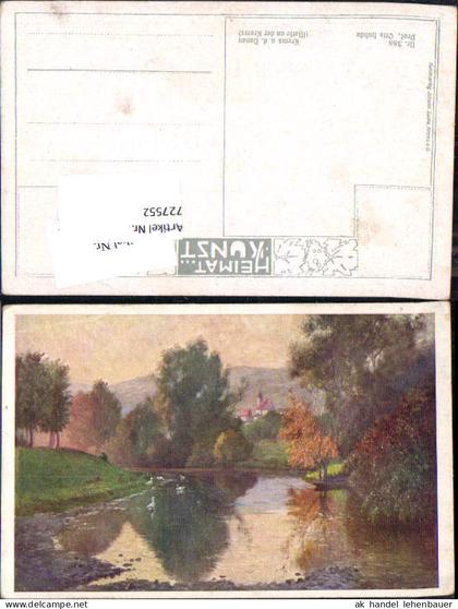 727552 Künstler AK Otto Luhde Krems an der Donau Motiv an der Krems