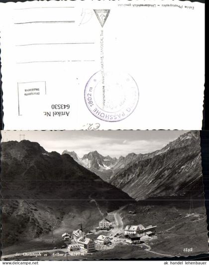 643530,Foto Ak Sankt Christoph am Arlberg St. Anton am Arlberg