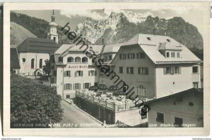 Lermoos - Hotel Post - Foto-Ansichtskarte - Verlag Risch-Lau Bregenz