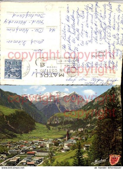 475817,Matrei in Osttirol Totale Bergkulisse