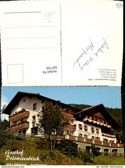 637750,Dölsach Gasthof Dolomitenblick Iselsberg