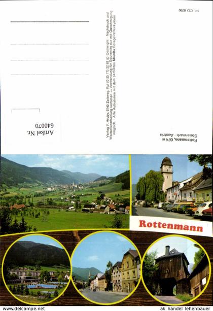 640070,Mehrbild Ak Rottenmann Ansichten
