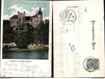 112448,Gruss aus Ottensheim bei Urfahr Linz 1900