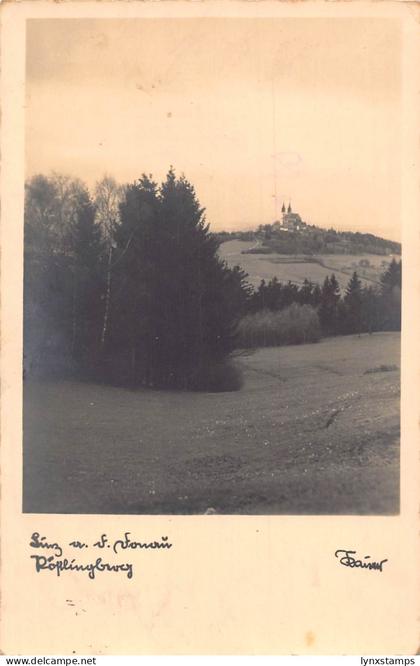 B207 Austria Postlingberg Linz Donau RPPC  vintage postcard