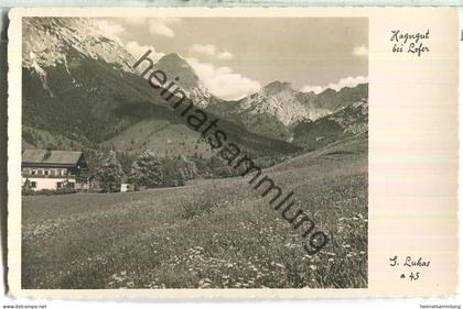Hagengut bei Lofer - Foto-Ansichtskarte - Verlag Gusti Lukas Lofer