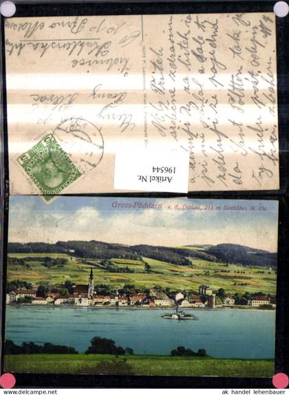 196544,Gross-Pöchlarn Teilansicht a. d. Donau