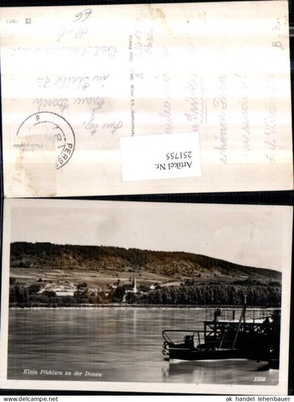 251755,Klein Pöchlarn an d. Donau Teilansicht Boot