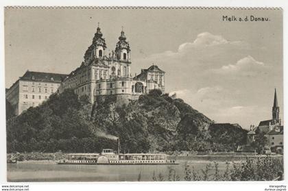 Melk an der Donau old postcard travelled 1916 St. Pölten Pmk b171205