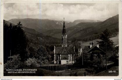 Mürzzuschlag/Steiermark - Mürzzuschlag - Motiv mit Heilandskirche