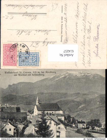 614257,St. Corona am Wechsel Kirchberg am Wechsel