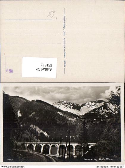 661522,Foto Ak Semmering Kalte Rinne Viadukt Semmering-Kurort