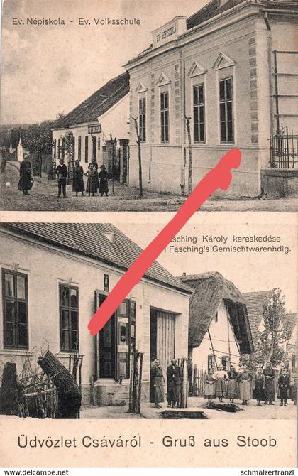 AK Stoob Csava Csavarol Fasching s Laden Schule a Oberpullendorf Markt Sankt Martin Mattersburg Güns Köszeg Burgenland