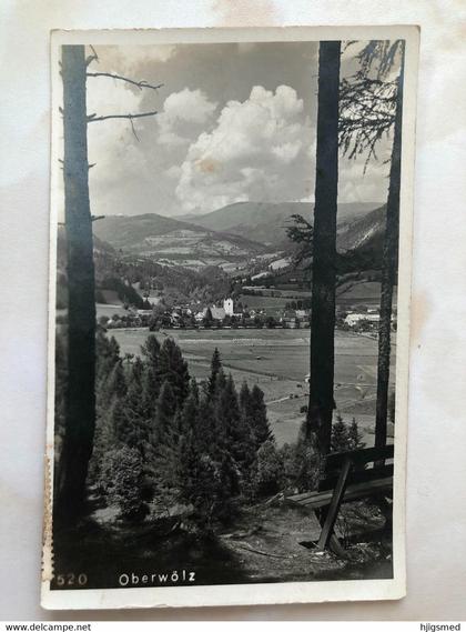 Austria Österreich Oberwölz Oberwoelz Wölz Woelz town view desk RPPC real photo 14478 post card POSTCARD