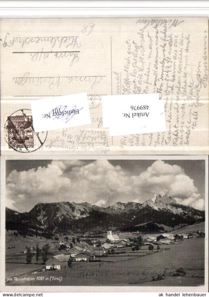 489976,Tannheim Totale Bergkulisse