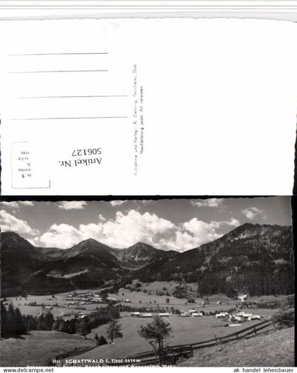 506127,Schattwald Totale m. Rohnenspitze Bergkulisse