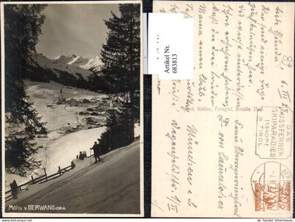683813 Foto-AK Motiv bei Berwang in Tirol Tourengeher pub Rudolf Reiter Fotograf Berwang