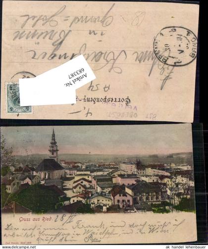 683387 Gruss aus Ried im Innkreis 1903