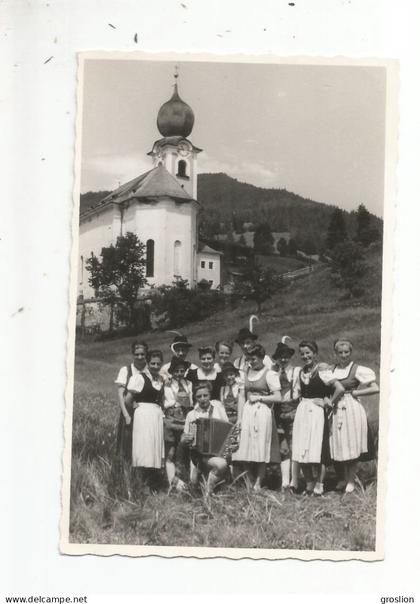 SAALBACH (AUTRICHE)  ? 75600 CARTE PHOTO GROUPE  FOLKLORIQUE