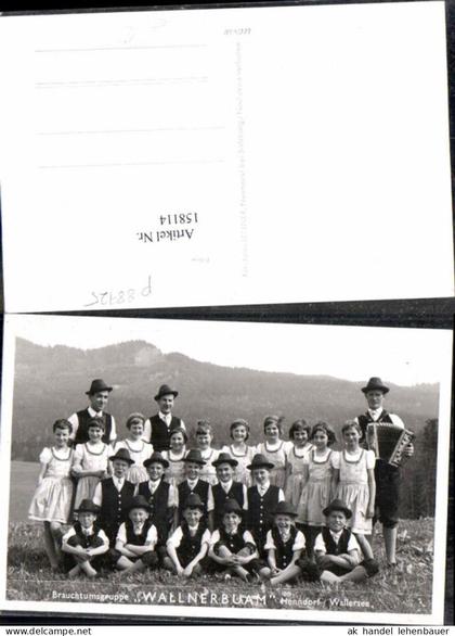 158114,Wallnerbuam aus Henndorf am Wallersee Salzburg Trachten Salzburger