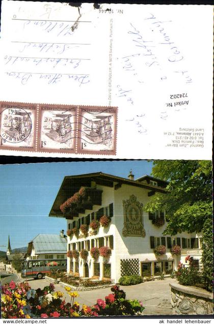 724202 Abtenau Gasthof Zum Bären Marktgemeinde Abtenau Bus Reisebus Bez. Salzburg