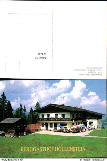724231 Wagrain Berggasthof Höllenstein Marktgemeinde Wagrain Bez. Sankt Johann im Pongau