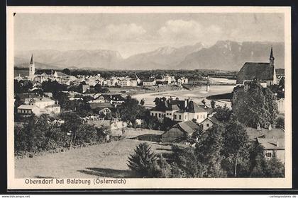 AK Oberndorf bei Salzburg, Gesamtansicht aus der Vogelschau