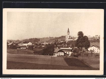 AK Strasswalchen /Salzburg, Ortsansicht mit Kirche