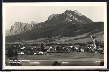 AK Thalgau / Salzburg, Panorama mit Blick auf Schafberg und Schober