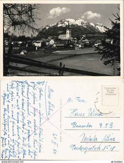 Ansichtskarte Mariapfarr Stadtpartie 1960