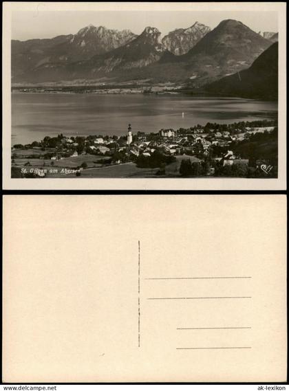 Ansichtskarte Sankt Gilgen St. Gilgen Blick auf die Stadt Fotokarte 1930
