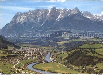 Bischofshofen Tennengebirge Fliegeraufnahme