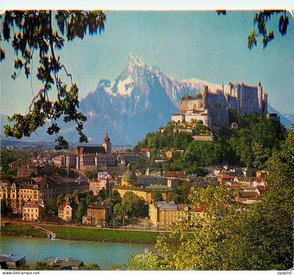 CPM Salzbourg La ville de Mozart La Forteresse de Hohensalzbourg et l'Untersberg (Alt 1863 m)