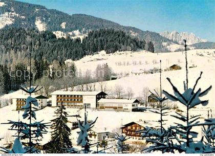 Goldegg Erholungsheim Genesungsheim Winterpanorama Alpen Hochkoenig Manndlwaende
