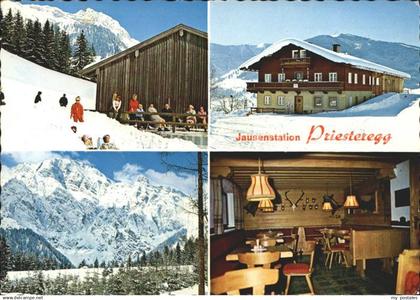 Leogang Jausenstation Priesteregg Skigebiet