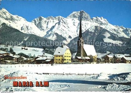 Maria Alm Steinernen Meer Ortsansicht Kirche