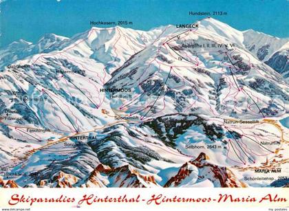 Maria Alm Steinernen Meer Skiparadies Hinterthal Hintermoos Maria Alm uebersicht