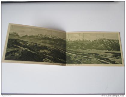 Österreich Salzburg. Panorama / Klappkarte Panorama vom Plateau der Gaisbergspitze, Höhe 1286mVerlag Ernst Koschier