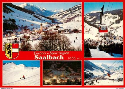 Saalbach -Hinterglemm AT Talschluss Seilbahn zum Schattberg Gipfellifte Saalbach