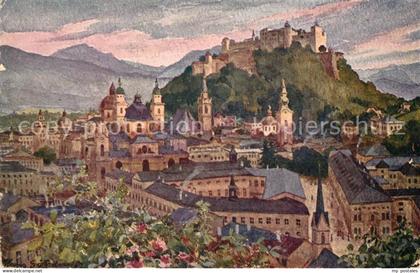 Salzburg Oesterreich Stadt und Festung Hohensalzburg