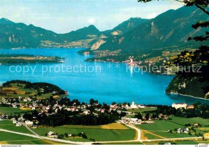 Strobl Fliegeraufnahme mit Wolfgangsee