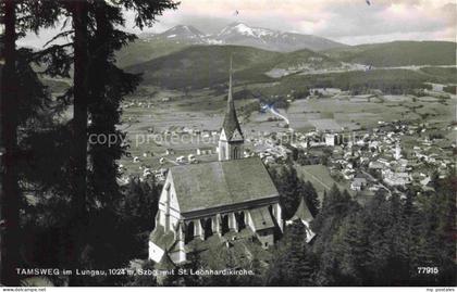 Tamsweg Lungau AT Panorama mit St Leonhardikirche