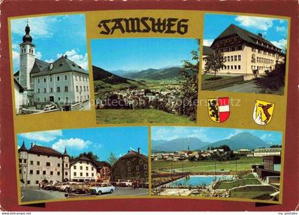 Tamsweg Lungau AT Teilansichten Ortszentrum Freibad Panorama Sommerfrische