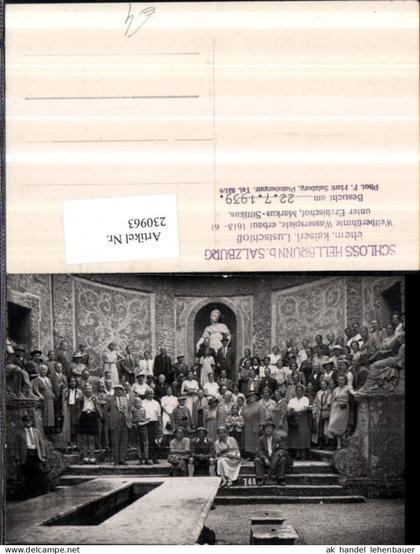 230963,Salzburg Schloss Hellbrunn Personen Gruppenfoto