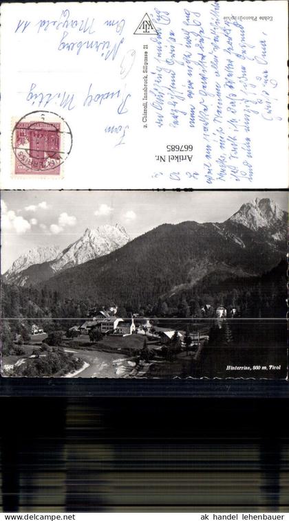 667685,Foto Ak Hinterriss Ansicht Hinterriß Vomp