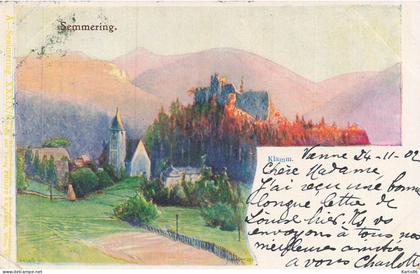 1902 * semmering * klamm * basse autriche austria osterreich