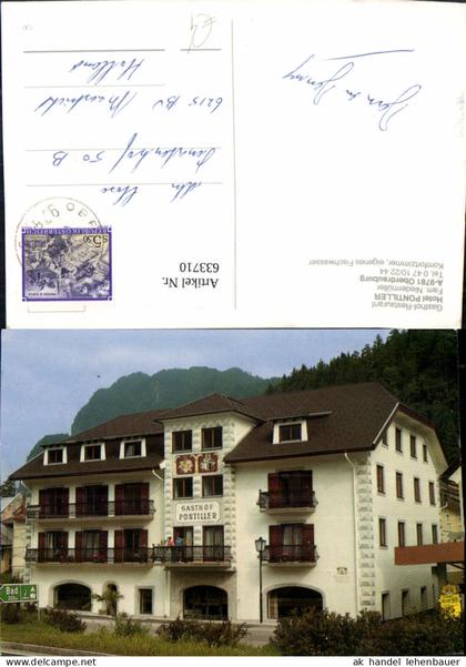 633710,Oberdrauburg Gasthof Restaurant Hotel Pontiller