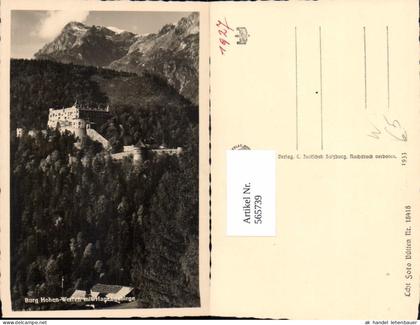 565739,Foto Ak Werfen Burg Hohen-Werfen Hohenwerfen m. Hagengebirge